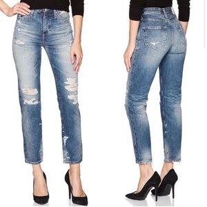 AG cropped jeans Adriano Goldschmied Phoebe Straight Leg vintage tapered 27 29